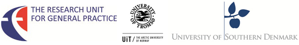 Logos - FE, The Research Unit for general practice, Aarhus Odense Copenhagen - and - UiT, University of Tromsø, The artic University of Norway