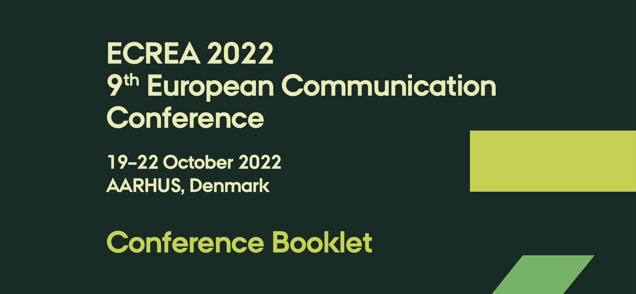 2022px x 934px - ECREA 2022 9th European Communication Conference Conference Booklet