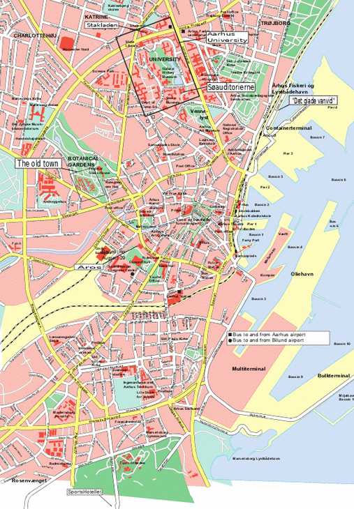 Map - Aarhus City and locations